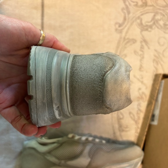 Free People Let’s Wander Washed Sneaker, white size 40. New with box - Picture 3 of 8